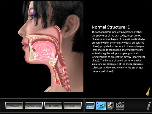 Android application Swallowing Residue screenshort