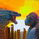 Giant Godzilla Vs Monster Kong City Destruction icon