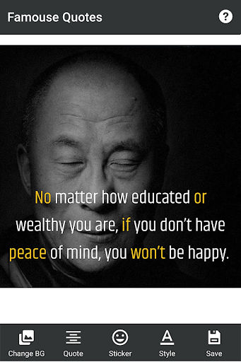 Famous Quotes Screen 3