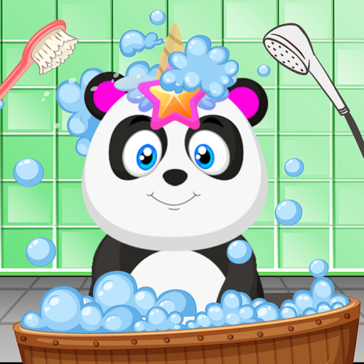 Unicorn Baby Pet Vet Care Game logo