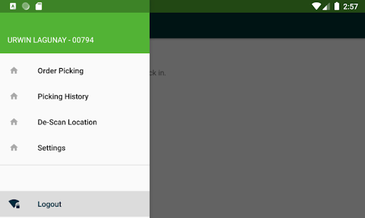 AER Order Picking Ver 2 Screen 2