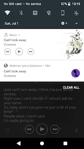 Walkman Lyrics Extension 5.4.1 Apk 2