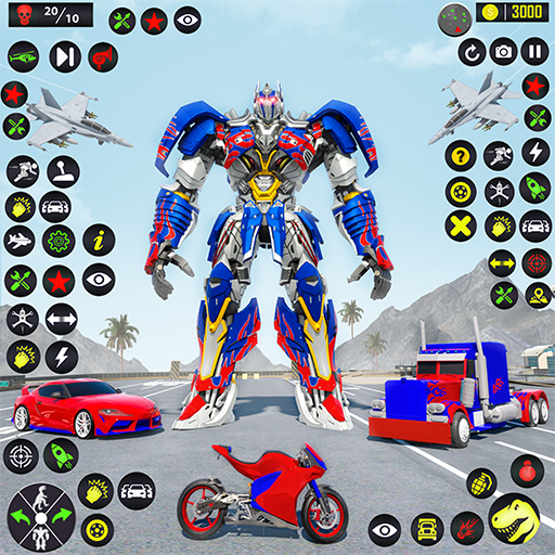 Flying Car Robot Fighting Game 1.0.20 Icon