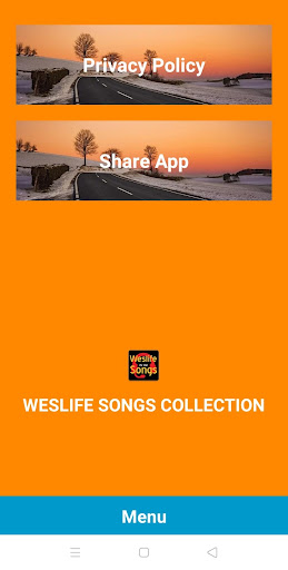 Android application Westlife Songs Collection screenshort