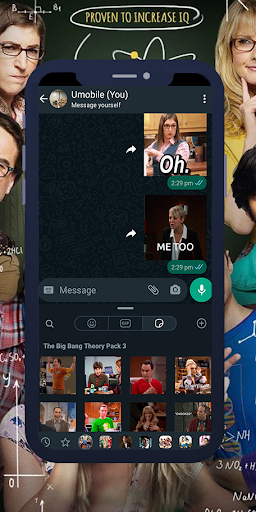Android application Big Bang Theory GIF Stickers screenshort