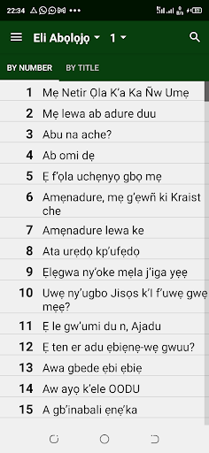 Android application Eli Abọlọjọ Audio screenshort
