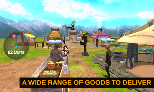 Horse Cart Carriage Game 3D Screen 3