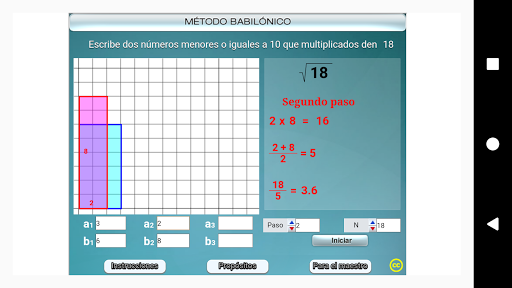 Método babilónico Primero Secundaria