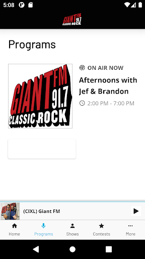Android application 91.7 GIANT FM screenshort
