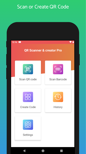 Android application QR Code Reader & Scanner Pro screenshort
