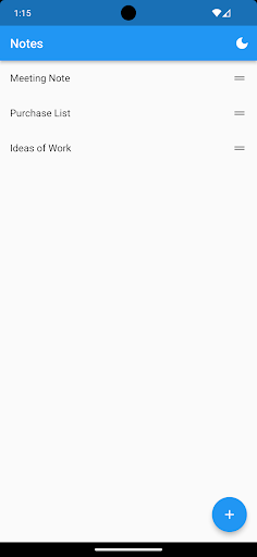 Android application Just Note screenshort