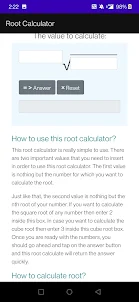Root Calculator