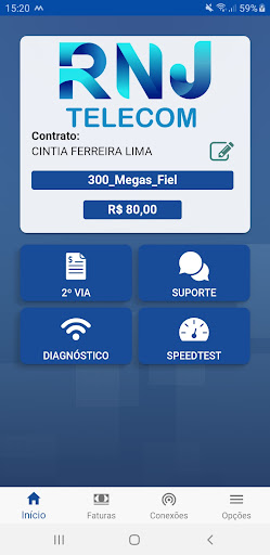 Cliente RNJ Telecom Screen 2