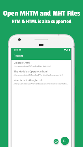 Android application MHT & MHTML Viewer, Reader screenshort