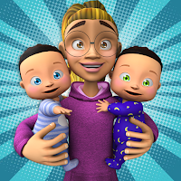 Новорожденными близнецами-игра по уходу за детьми