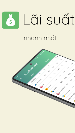 Android application Lãi suất screenshort