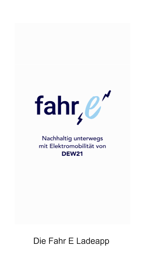 Android application DEW21 fahr-e LadeApp screenshort