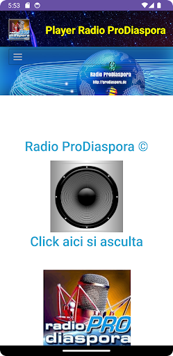 Android application Radio ProDiaspora screenshort
