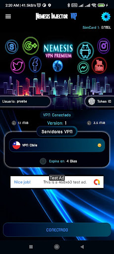 Android application Nemesis Injector VIP screenshort