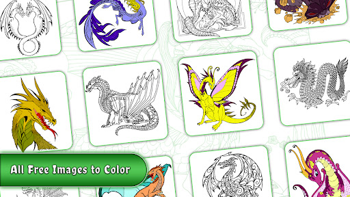 Android application Dragons Paint By Number screenshort