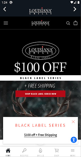 Android application Louisiana Grills screenshort