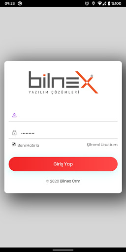 Android application Bilnex CRM screenshort