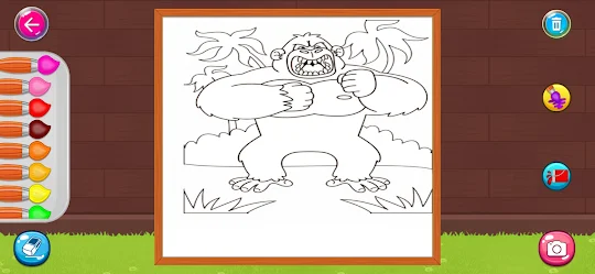 Coloring Godzilla VS Kong Easy