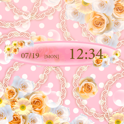 Natural Rose ガーリーな壁紙きせかえ logo