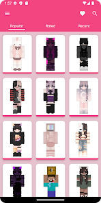 Captura de Pantalla 9 Aesthetic Skin for Minecraft android
