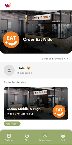 Android application Order Eat Nido screenshort