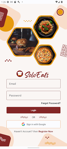 Android application SoloEats screenshort