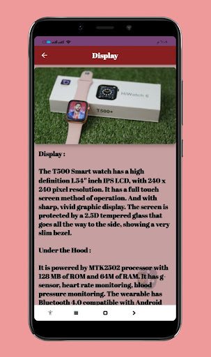 T500 Pro smart watch Guide Screen 3