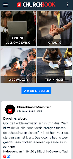 Android application Mijn Ichthus screenshort