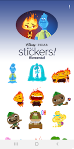 Captura de Pantalla 5 Stickers Pixar: Elemental android