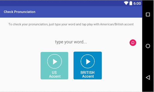 Pronunciation Checker Screen 3
