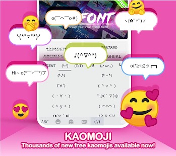 Kika Keyboard - Emoji, Fonts Screenshot