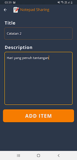 Notepad Sharing Screen 3
