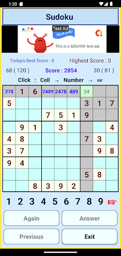 Number Logic Game Screen 3