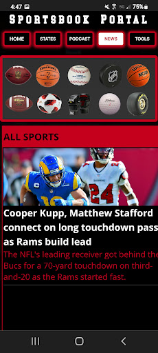 SPORTSBOOK PORTAL Screen 2