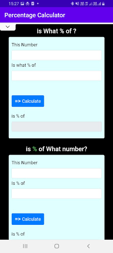 Percentage Calculator Screen 3