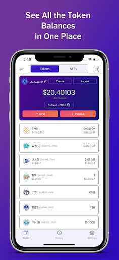 JulWallet Screen 2