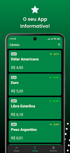 Android application BR InCo - Índices e Cotações screenshort