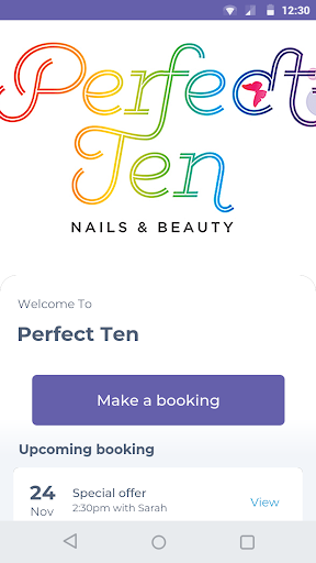 Android application The Perfect Ten App screenshort