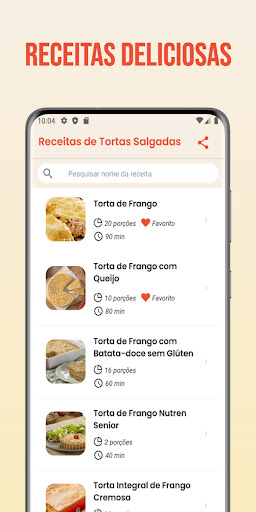 Android application Receitas de Tortas Salgadas screenshort