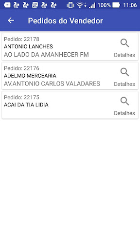 JS Vendas Externas Screenshot