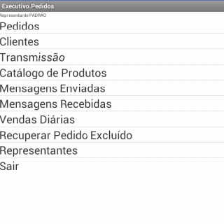 Android application AFV Executivo Pedidos screenshort