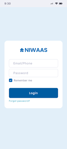 Android application Niwaas screenshort