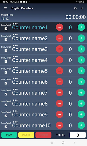 Digital Counters Screen 3
