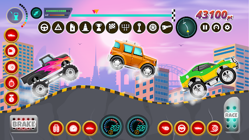Kids Cars Hills Racing games
