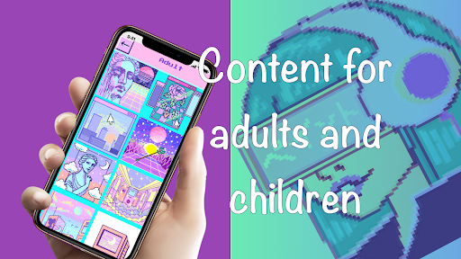 Android application Neon Pixel Art screenshort
